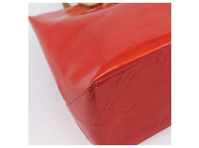 Borsa a mano LOUIS VUITTON Monogram Vernis Reade PM Rouge M91088 LV Auth BA14977 Rosso - vista 16