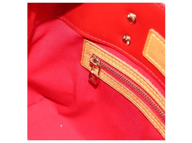 Borsa a mano LOUIS VUITTON Monogram Vernis Reade PM Rouge M91088 LV Auth BA14977 Rosso - vista 19