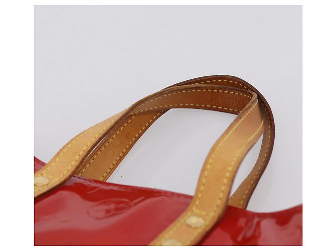 Borsa a mano LOUIS VUITTON Monogram Vernis Reade PM Rouge M91088 LV Auth BA14977 Rosso - vista 8