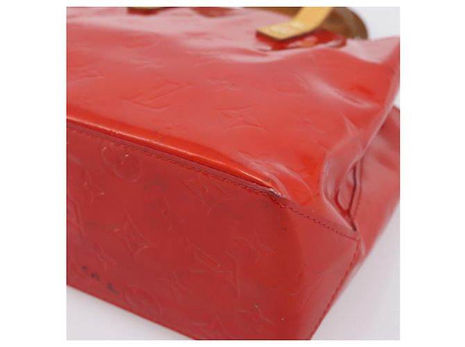 Borsa a mano LOUIS VUITTON Monogram Vernis Reade PM Rouge M91088 LV Auth BA14977 Rosso - vista 9