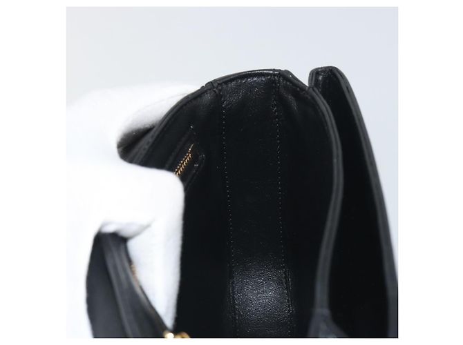 Céline Borsa a tracolla CELINE Christian Marclay con catena in pelle bianca e tono oro Auth 195249M Bianco - vista 22