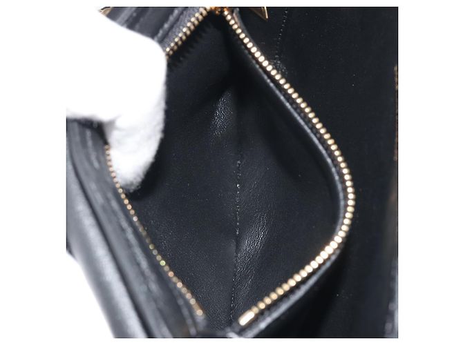 Céline Borsa a tracolla CELINE Christian Marclay con catena in pelle bianca e tono oro Auth 195249M Bianco - vista 25