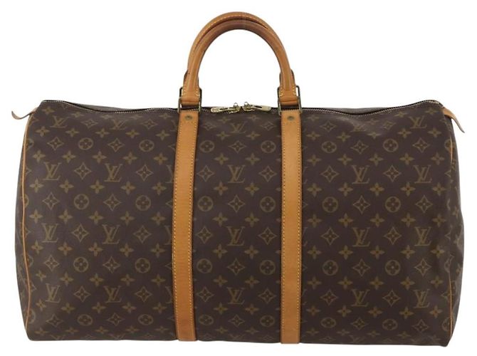 LOUIS VUITTON Monogram Keepall 55 Boston Bag M41424 LV Auth ep15473 Monogramma - vista 13