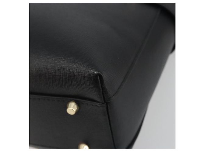 Borsa a mano FURLA in pelle 2way Nero Tono Oro Auth 196110A - vista 16
