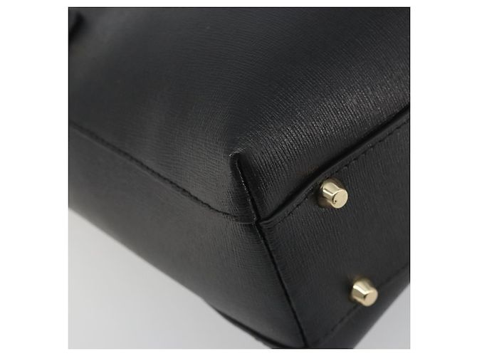 Borsa a mano FURLA in pelle 2way Nero Tono Oro Auth 196110A - vista 17