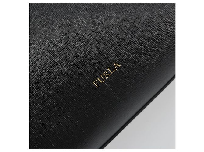 Borsa a mano FURLA in pelle 2way Nero Tono Oro Auth 196110A - vista 19