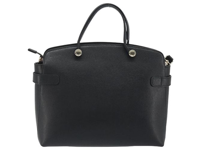Borsa a mano FURLA in pelle 2way Nero Tono Oro Auth 196110A - vista 2