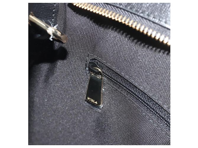 Borsa a mano FURLA in pelle 2way Nero Tono Oro Auth 196110A - vista 23