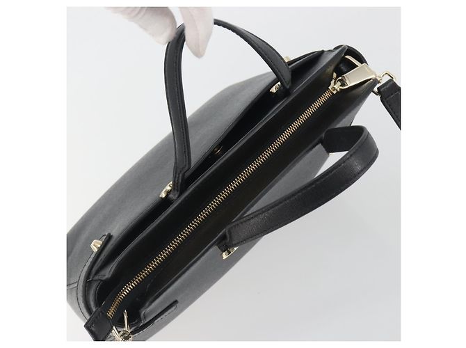 Borsa a mano FURLA in pelle 2way Nero Tono Oro Auth 196110A - vista 6
