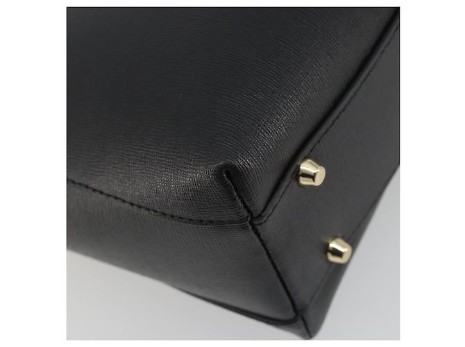 Borsa a mano FURLA in pelle 2way Nero Tono Oro Auth 196110A - vista 9