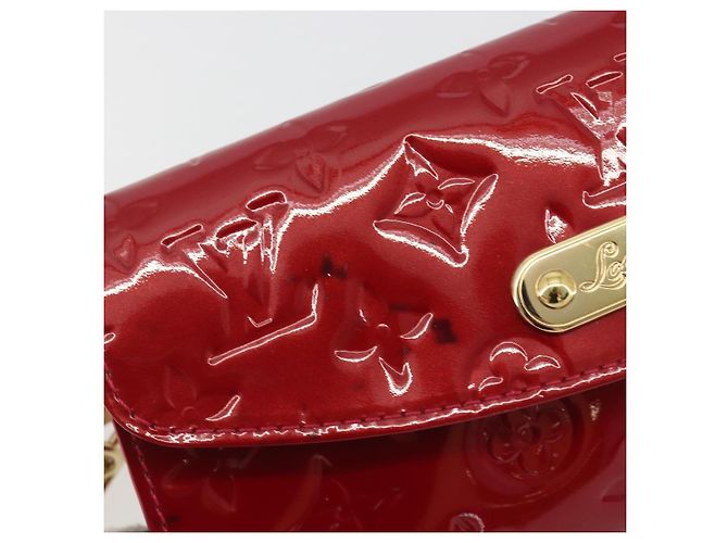 LOUIS VUITTON Monogram Vernis Sunset Bluebird Pomme D'amour M93543 Auth 195089 Rosso - vista 10