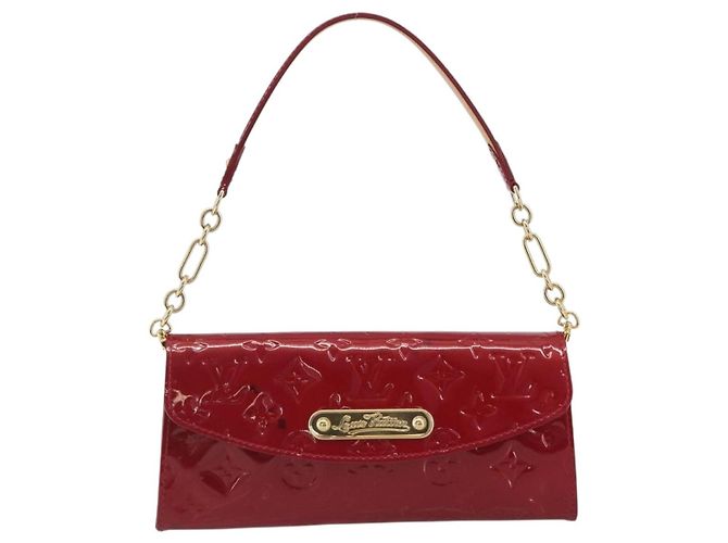 LOUIS VUITTON Monogram Vernis Sunset Bluebird Pomme D'amour M93543 Auth 195089 Rosso - vista 13