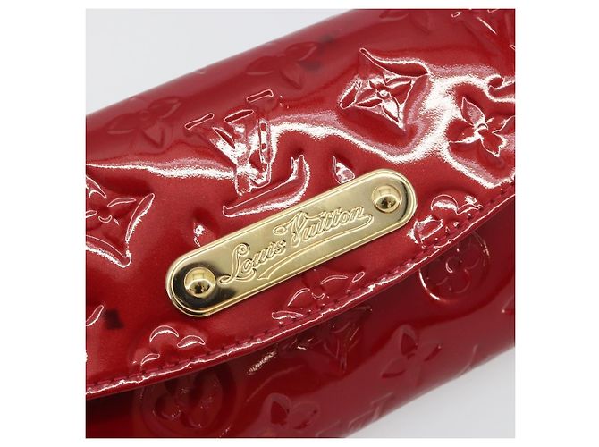 LOUIS VUITTON Monogram Vernis Sunset Bluebird Pomme D'amour M93543 Auth 195089 Rosso - vista 19