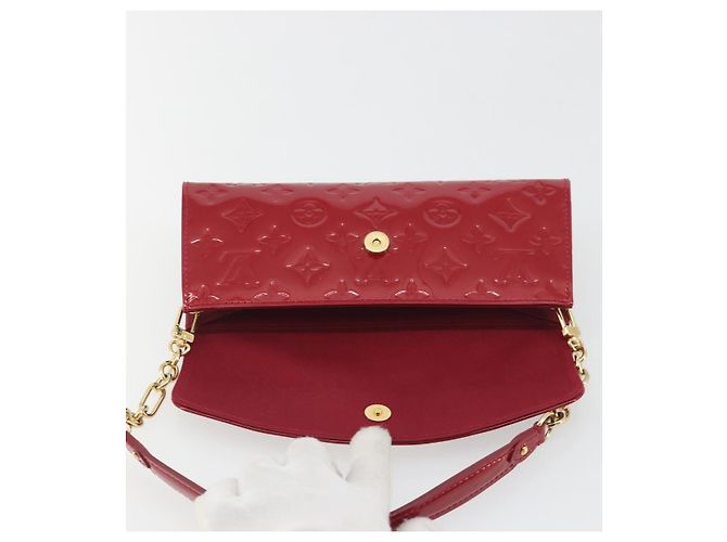 LOUIS VUITTON Monogram Vernis Sunset Bluebird Pomme D'amour M93543 Auth 195089 Rosso - vista 20