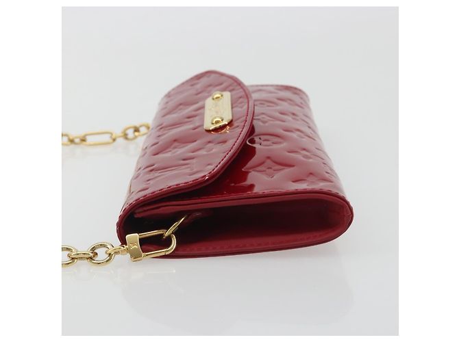 LOUIS VUITTON Monogram Vernis Sunset Bluebird Pomme D'amour M93543 Auth 195089 Rosso - vista 5