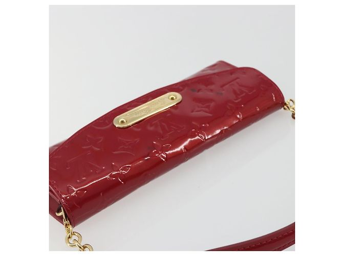 LOUIS VUITTON Monogram Vernis Sunset Bluebird Pomme D'amour M93543 Auth 195089 Rosso - vista 7