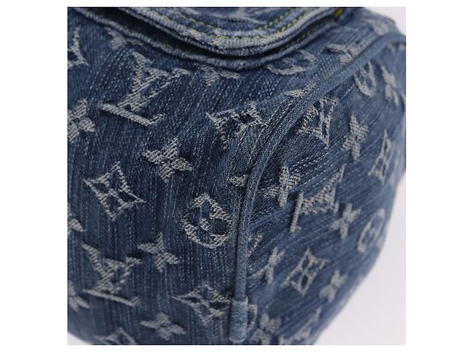 LOUIS VUITTON Monogram Denim Neo Speedy Hand Bag Blue M95019 LV Auth 195233SAV - vista 14