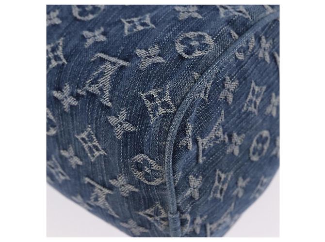 LOUIS VUITTON Monogram Denim Neo Speedy Hand Bag Blue M95019 LV Auth 195233SAV - vista 16