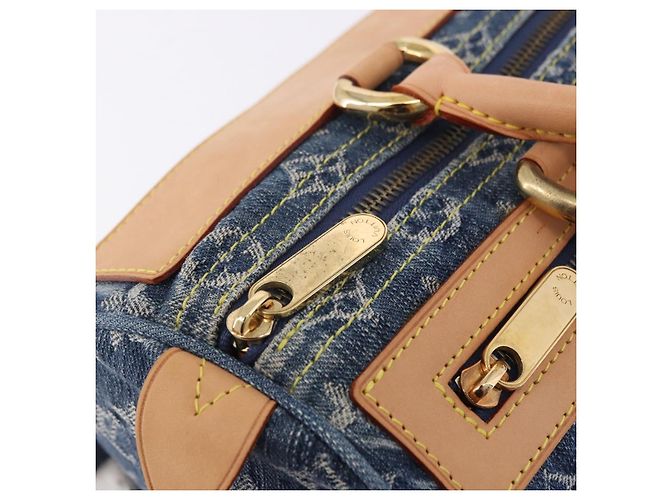 LOUIS VUITTON Monogram Denim Neo Speedy Hand Bag Blue M95019 LV Auth 195233SAV - vista 18