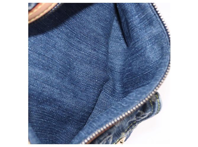 LOUIS VUITTON Monogram Denim Neo Speedy Hand Bag Blue M95019 LV Auth 195233SAV - vista 24
