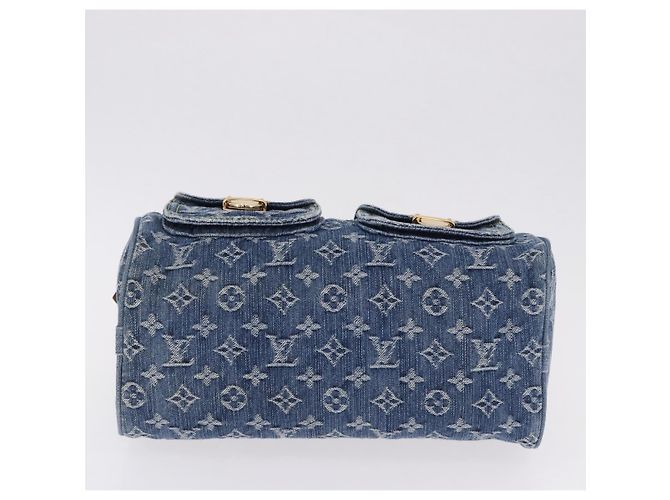 LOUIS VUITTON Monogram Denim Neo Speedy Hand Bag Blue M95019 LV Auth 195233SAV - vista 5