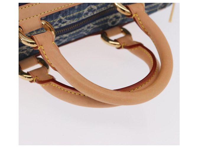 LOUIS VUITTON Monogram Denim Neo Speedy Hand Bag Blue M95019 LV Auth 195233SAV - vista 7
