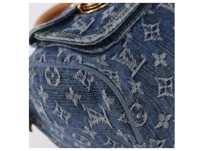 LOUIS VUITTON Monogram Denim Neo Speedy Hand Bag Blue M95019 LV Auth 195233SAV - vista 9