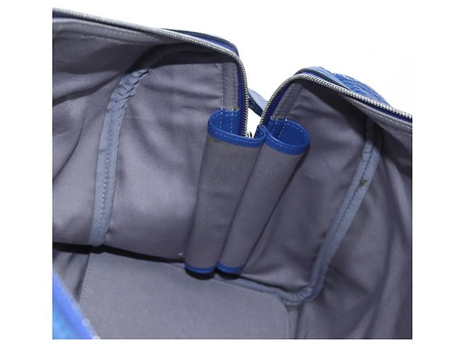 Borsa MCM Logogram Vicetos Mini Boston Bag Leather 2way Blue Silver Auth 193751V Argento - vista 27