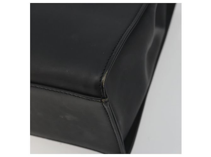 Borsa Tote GUCCI Bamboo in pelle 2way Nera Argento 002 1016 Auth 194370 Nero - vista 9