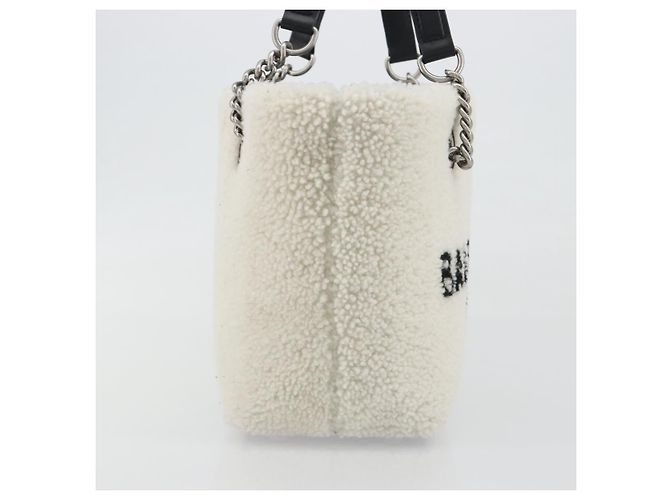 BALENCIAGA Borsa Duty Free Tote Bag Bore White Silver 759941 Auth 195322M - vista 4
