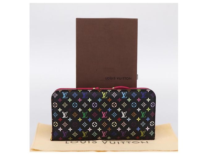 LOUIS VUITTON Multicolor Portefeuille Insolite Wallet Black M60271 Auth 196074V Nero - vista 12