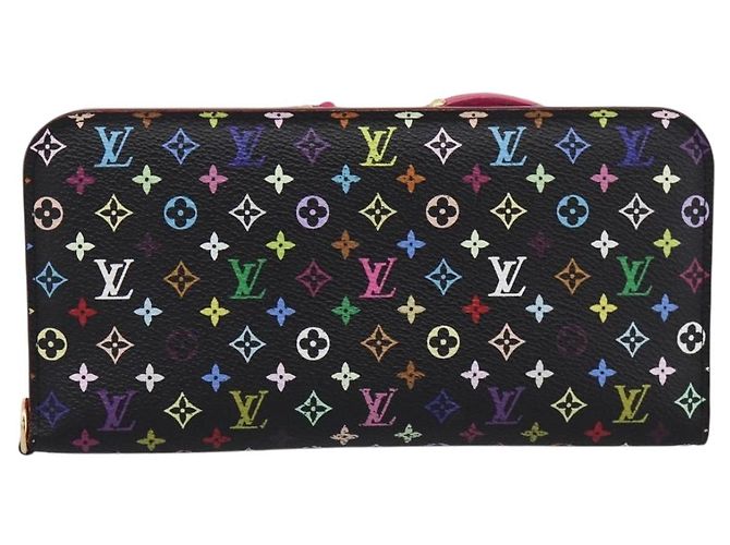 LOUIS VUITTON Multicolor Portefeuille Insolite Wallet Black M60271 Auth 196074V Nero - vista 13