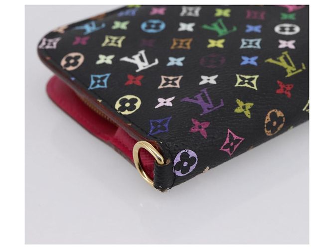 LOUIS VUITTON Multicolor Portefeuille Insolite Wallet Black M60271 Auth 196074V Nero - vista 14