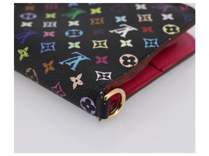 LOUIS VUITTON Multicolor Portefeuille Insolite Wallet Black M60271 Auth 196074V Nero - vista 15