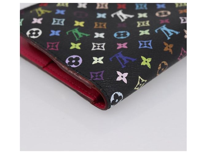 LOUIS VUITTON Multicolor Portefeuille Insolite Wallet Black M60271 Auth 196074V Nero - vista 16