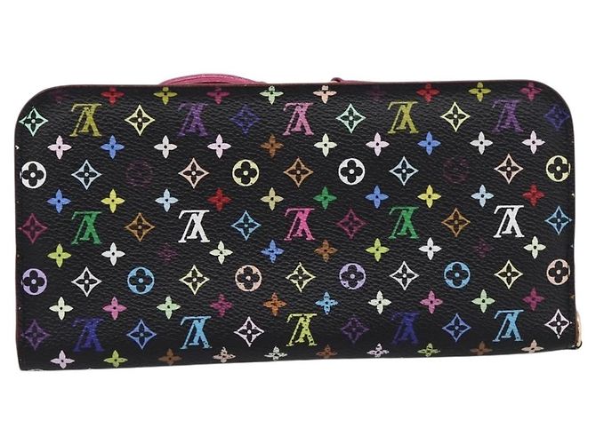 LOUIS VUITTON Multicolor Portefeuille Insolite Wallet Black M60271 Auth 196074V Nero - vista 2