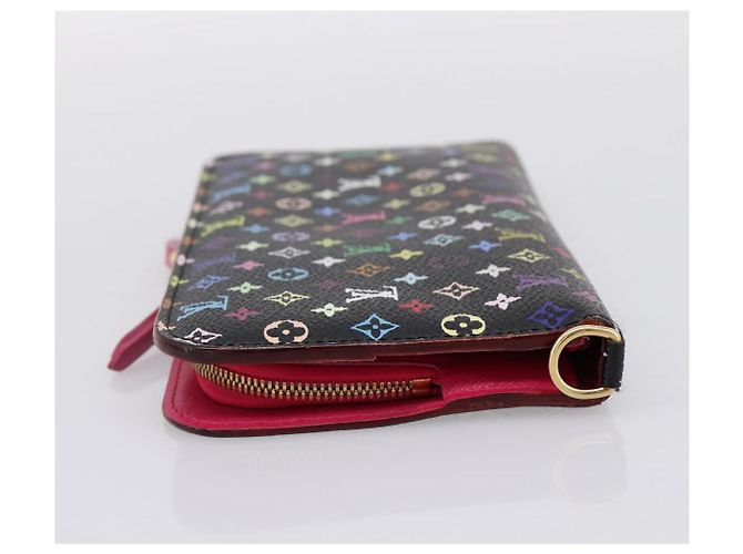 LOUIS VUITTON Multicolor Portefeuille Insolite Wallet Black M60271 Auth 196074V Nero - vista 3