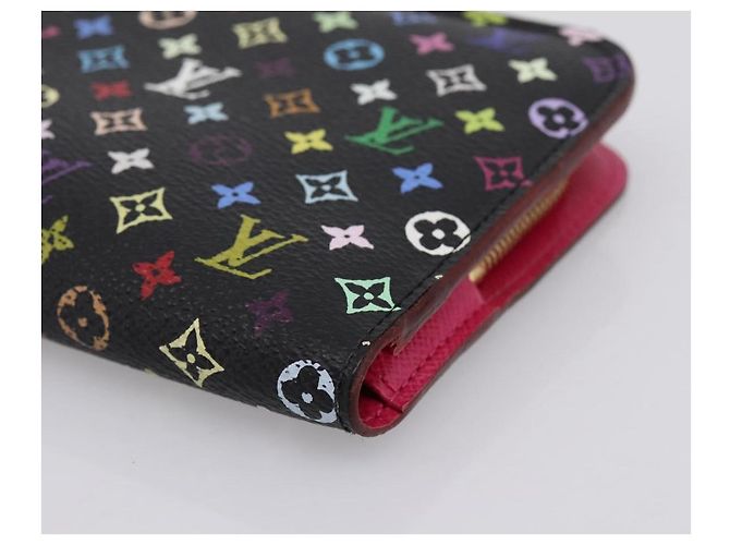LOUIS VUITTON Multicolor Portefeuille Insolite Wallet Black M60271 Auth 196074V Nero - vista 7
