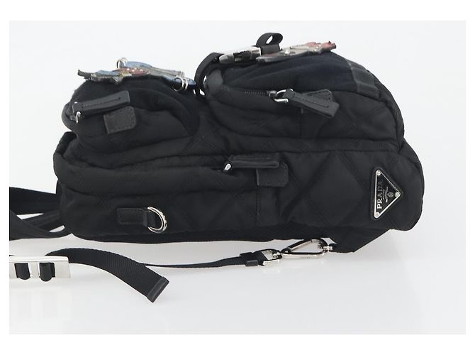 Borsa Body Bag PRADA Nylon Black Silver Auth 195008A Nero Argento - vista 4