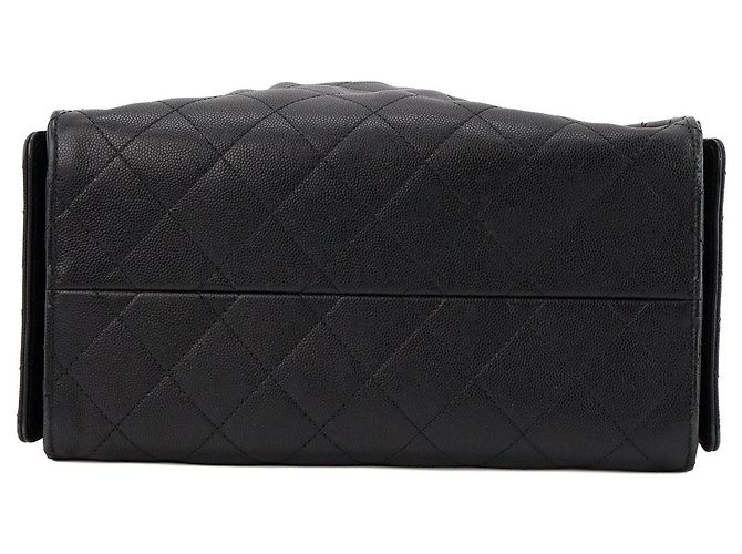 CHANEL - Borsa a tracolla Chanel 25 small in pelle caviar nera Nero - vista 4