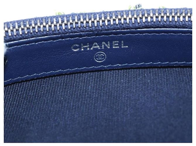 Borsa a tracolla con catena CHANEL Gabrielle de Chanel Tweed Navy Gold CC Auth BA14596SAM Blu navy - vista 23