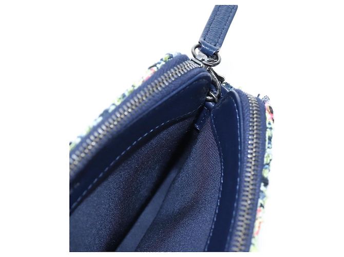 Borsa a tracolla con catena CHANEL Gabrielle de Chanel Tweed Navy Gold CC Auth BA14596SAM Blu navy - vista 24