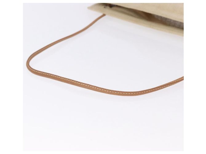Hermès Borsa a Tracolla HERMES Arena MM Canvas Beige Tono Oro Auth 196144 - vista 7