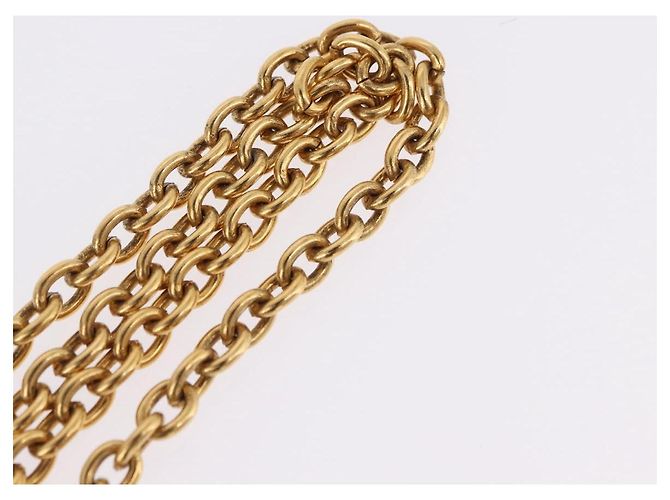 Collana CHANEL Metallo Tono Oro CC Auth bs36542V - vista 13
