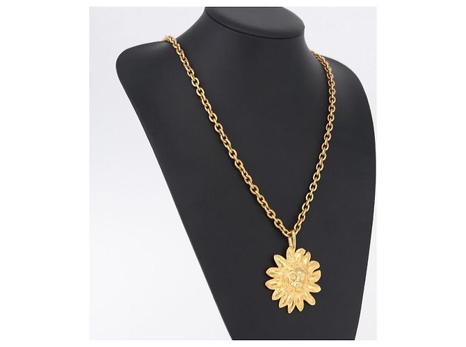 Collana CHANEL Metallo Tono Oro CC Auth bs36542V - vista 16