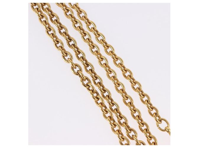 Collana CHANEL Metallo Tono Oro CC Auth bs36542V - vista 5