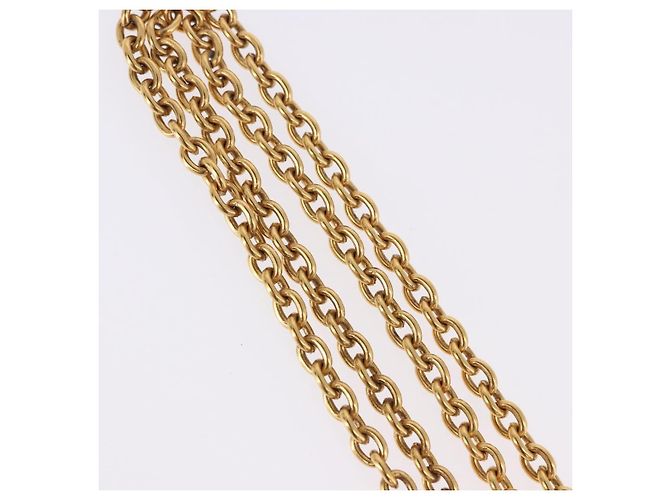 Collana CHANEL Metallo Tono Oro CC Auth bs36542V - vista 6