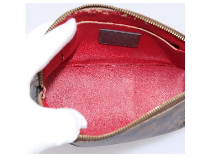 LOUIS VUITTON Damier Ebene Pochette Cosmetic PM Pouch N47516 LV Auth bs36476 - vista 10