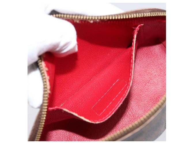 LOUIS VUITTON Damier Ebene Pochette Cosmetic PM Pouch N47516 LV Auth bs36476 - vista 11