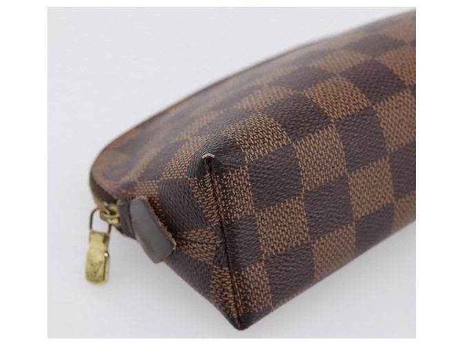 LOUIS VUITTON Damier Ebene Pochette Cosmetic PM Pouch N47516 LV Auth bs36476 - vista 14